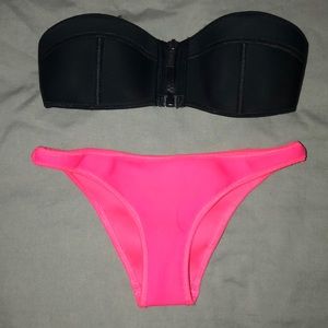 Grey and Pink Triangl Brand Bikini